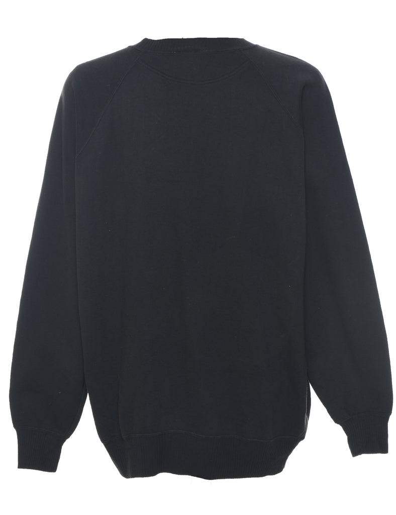 Black Printed Sweatshirt - XL