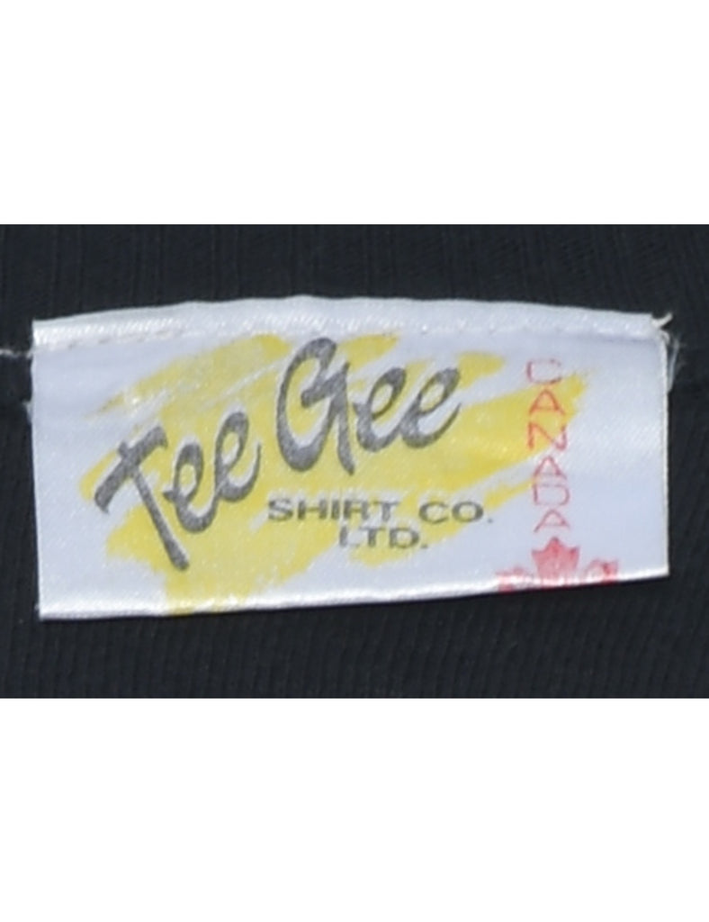 Black Printed Sweatshirt - XL