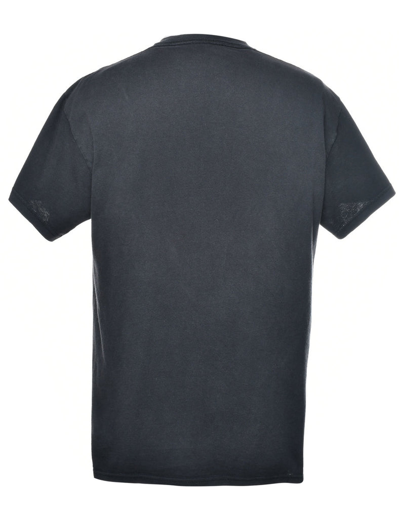 Black Printed T-shirt - M