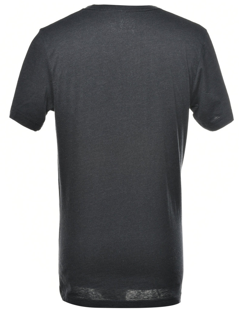 Black Printed T-shirt - M