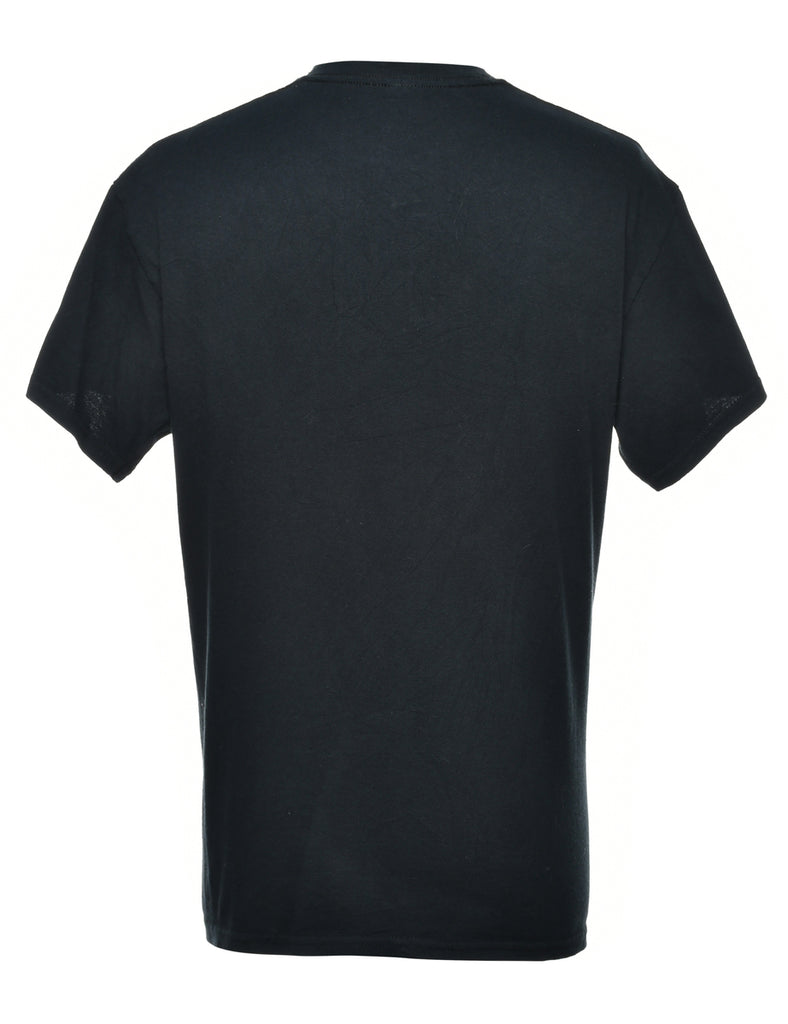 Black Printed T-shirt - M