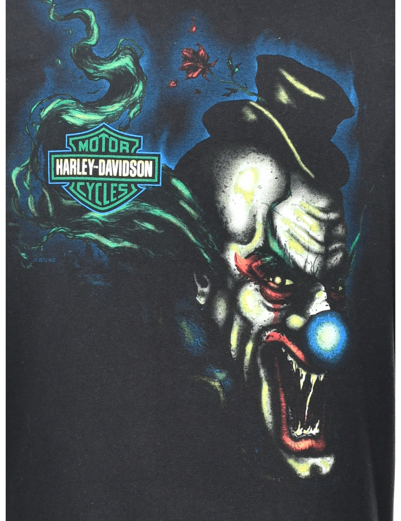 Black Printed T-shirt - L