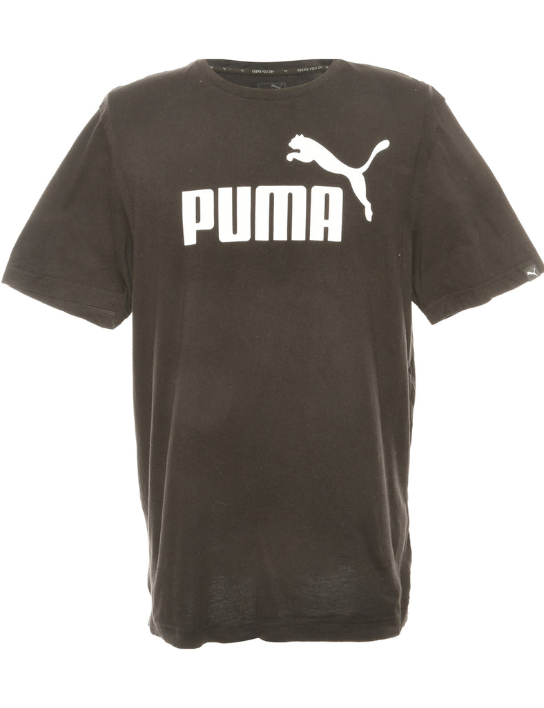 Black Puma Printed T-shirt - M