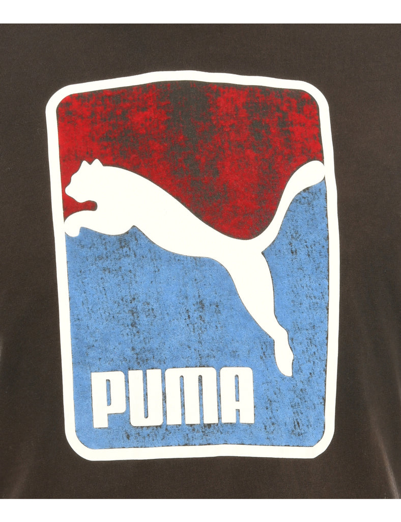 Black Puma Printed T-shirt - M