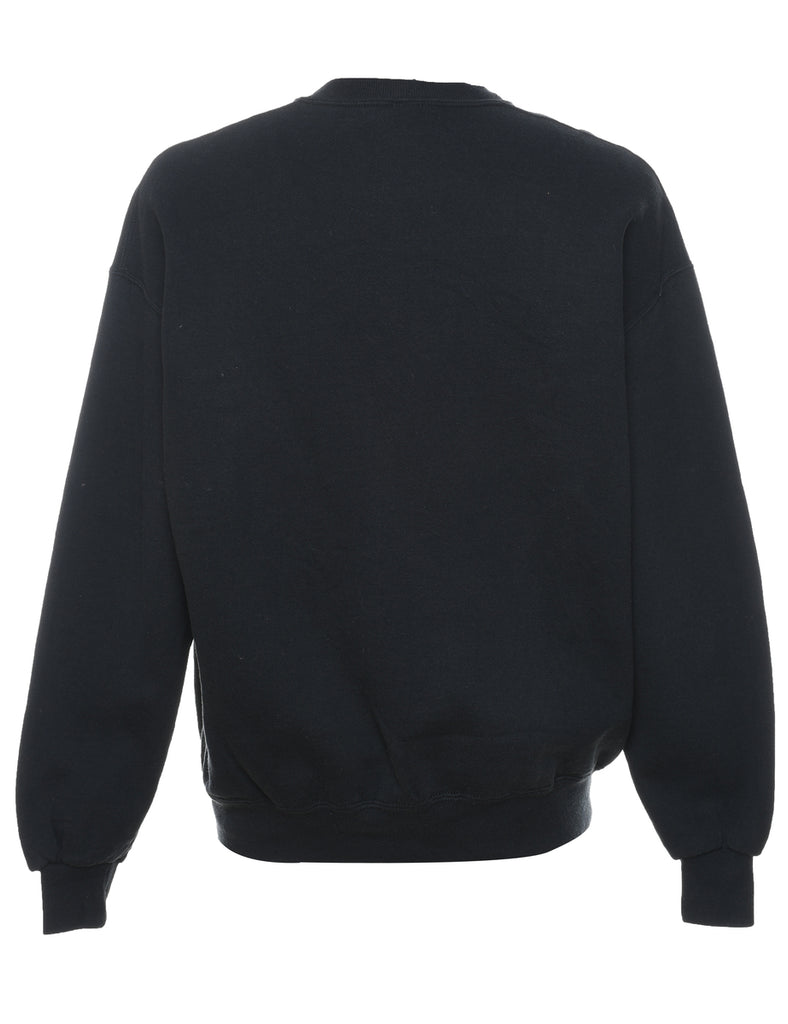 Black & Purple MHS Guitar Printed Sweatshirt - XL