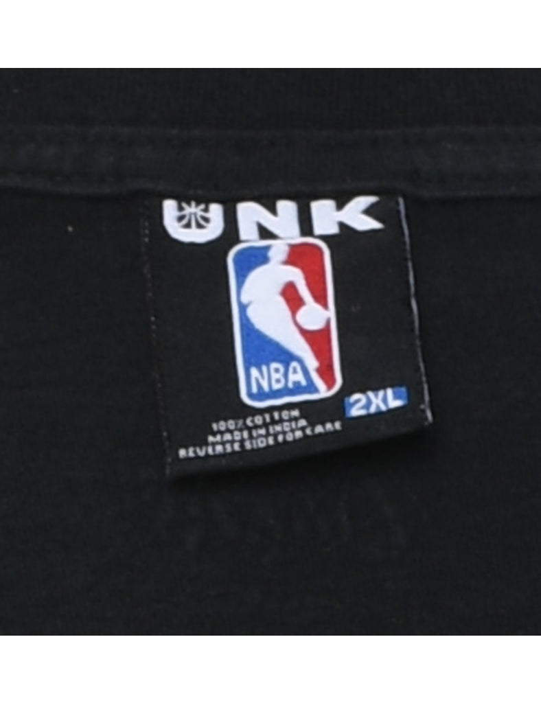 Black & Purple NBA Sports T-shirt - XL