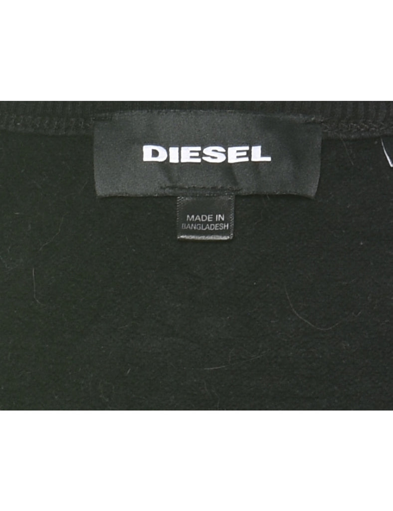 Black & Red Diesel Sweatshirt - M