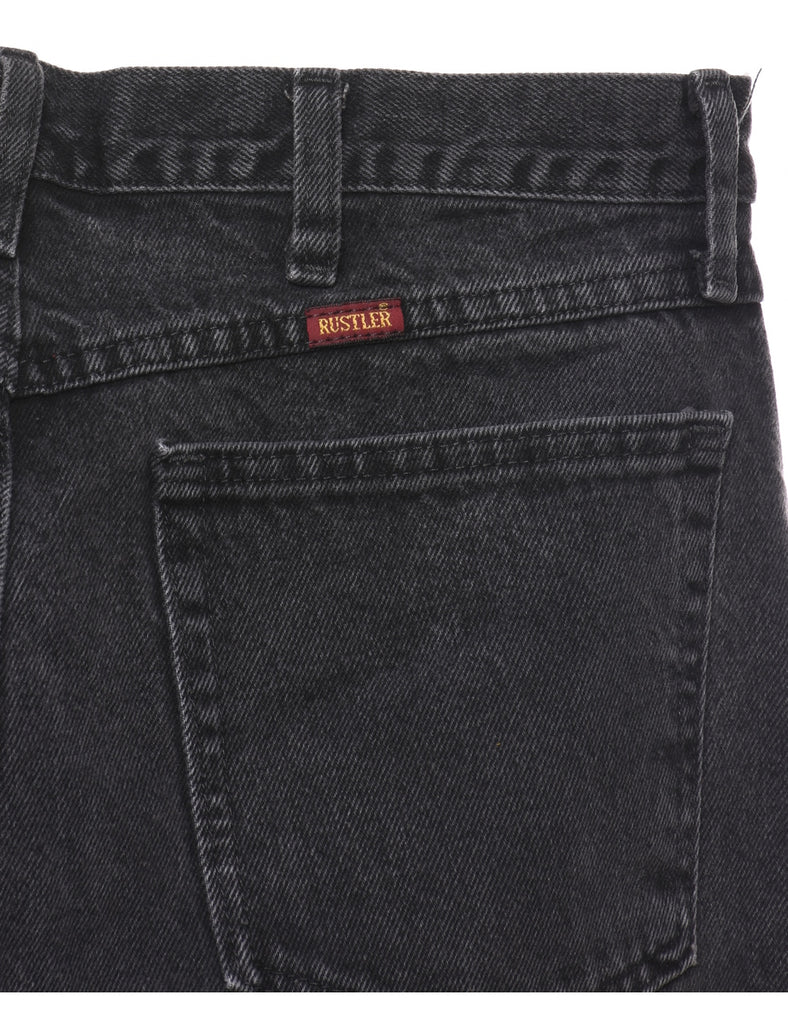 Black Rustler Straight-Fit Jeans - W34 L32