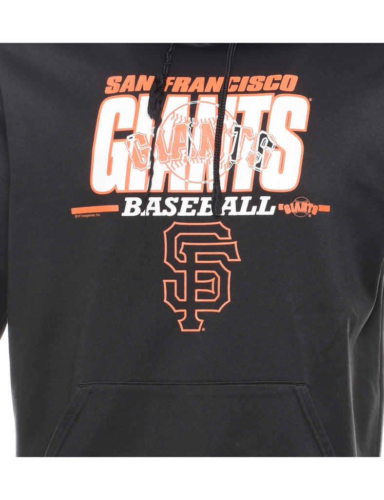 Black San Francisco Giants MLB Hooded Sports Sweatshirt - M