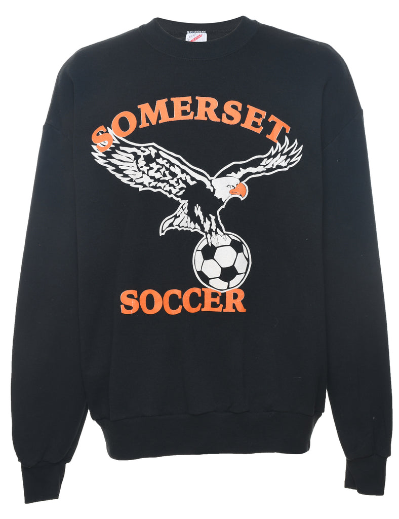 Black Somerset Soccer Sports Sweatshirt - XL