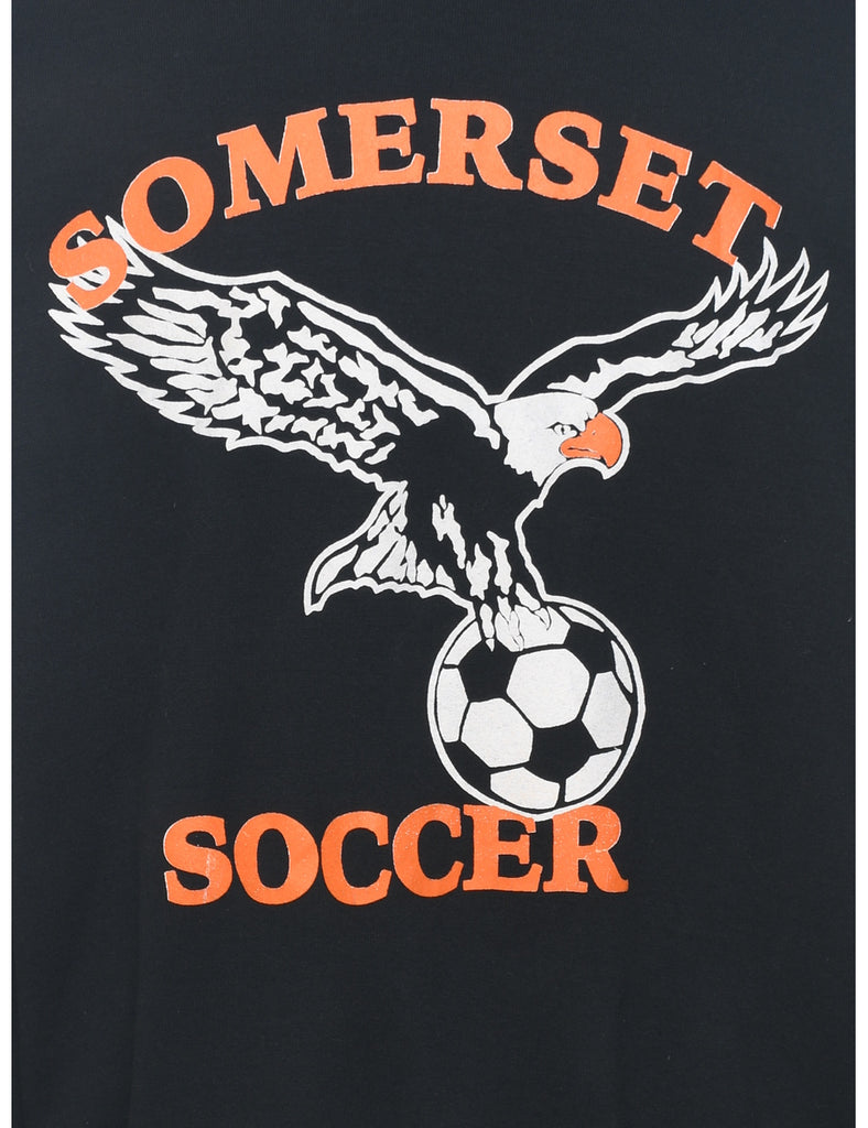 Black Somerset Soccer Sports Sweatshirt - XL