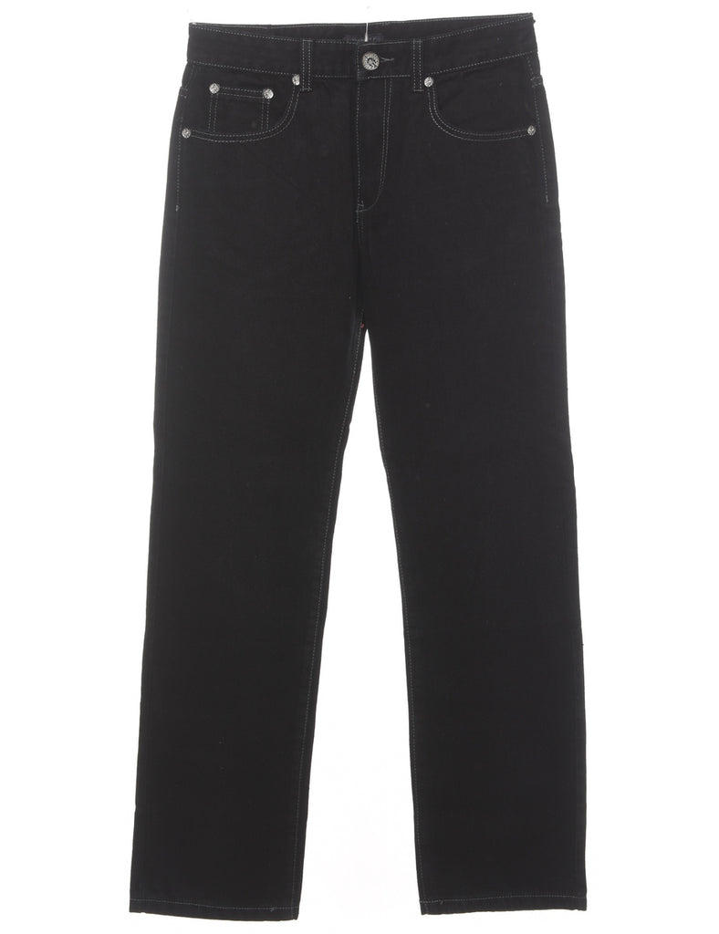 Black Straight Fit Jeans - W32 L32