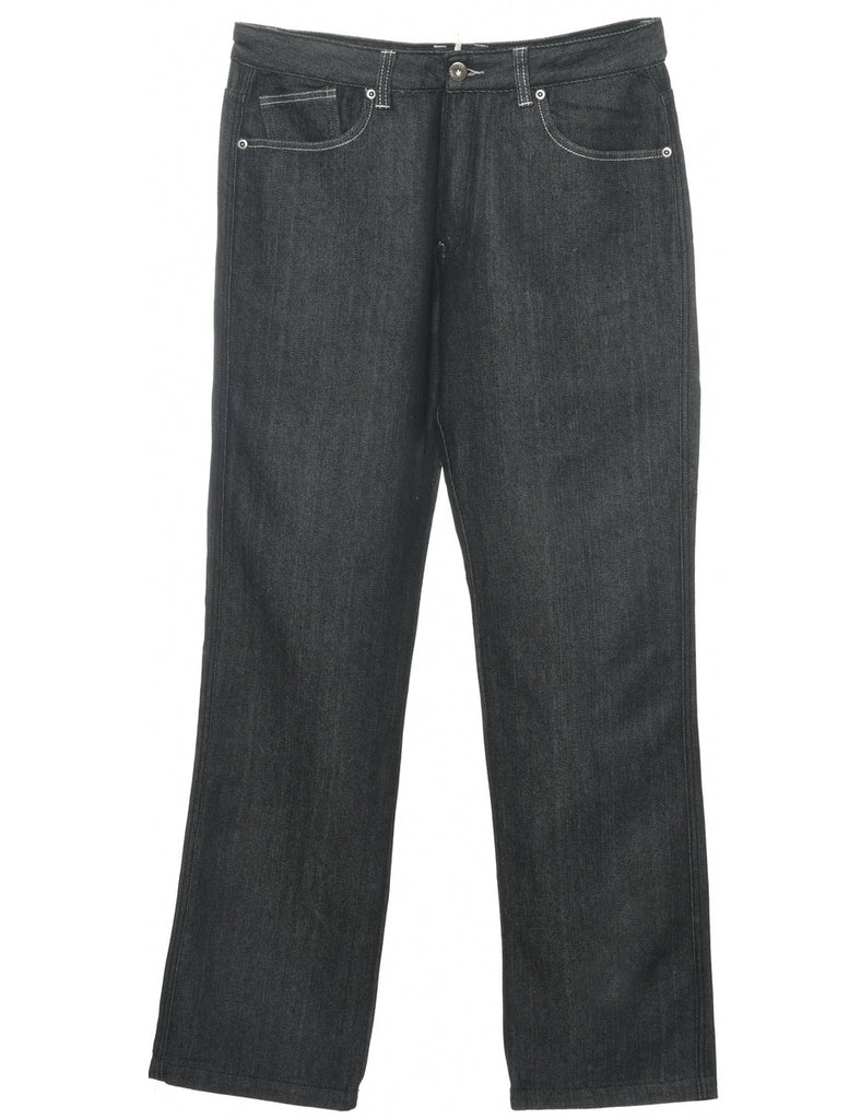 Black Straight Fit Jeans - W34 L34