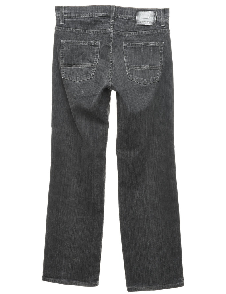 Black Straight Fit Jeans - W33 L32