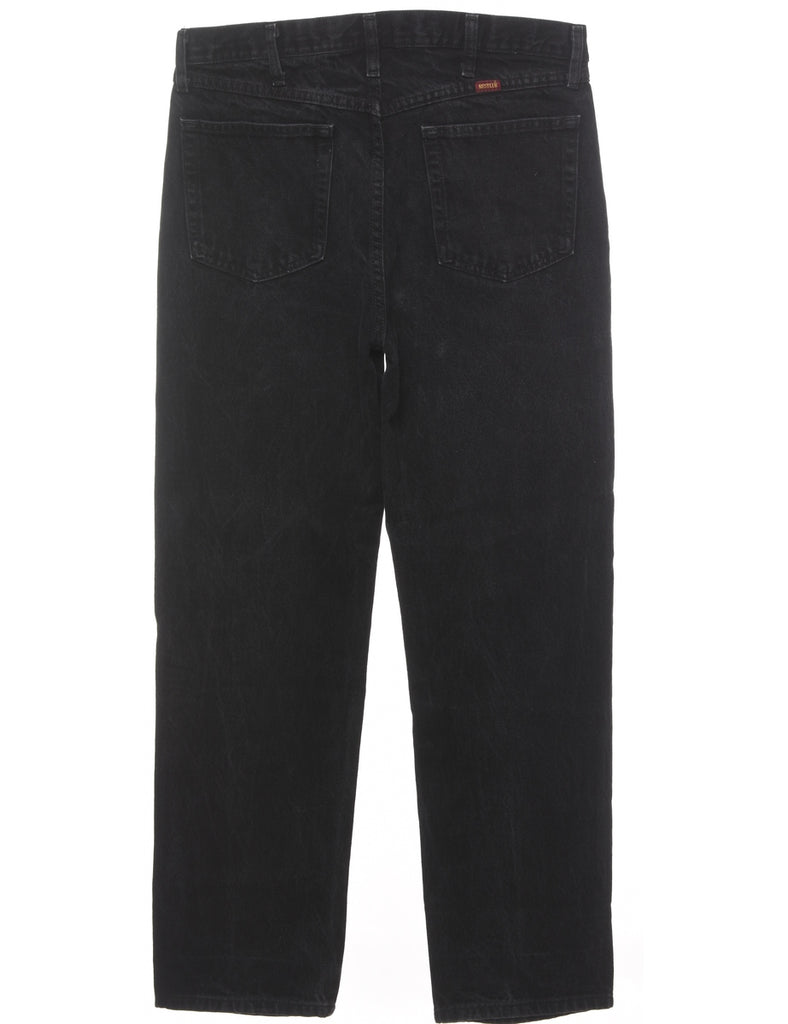 Black Straight Fit Jeans - W34 L32