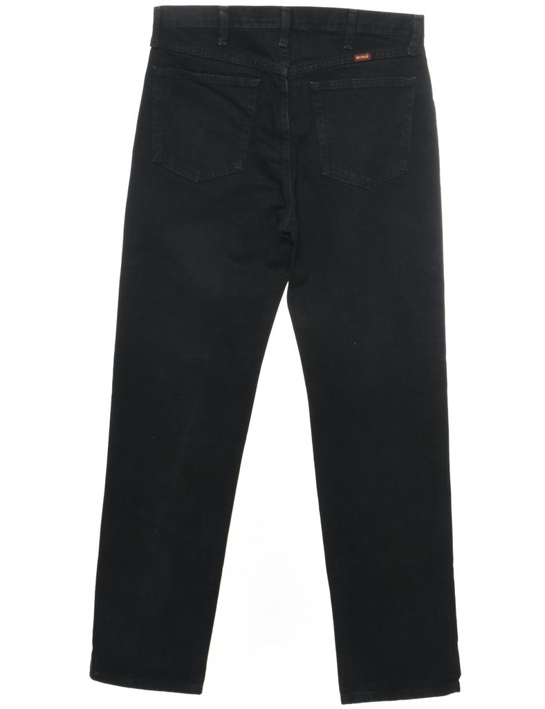Black Straight Fit Jeans - W34 L32