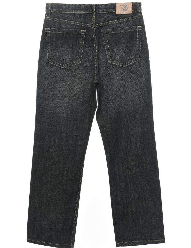 Black Straight Fit Jeans - W34 L32
