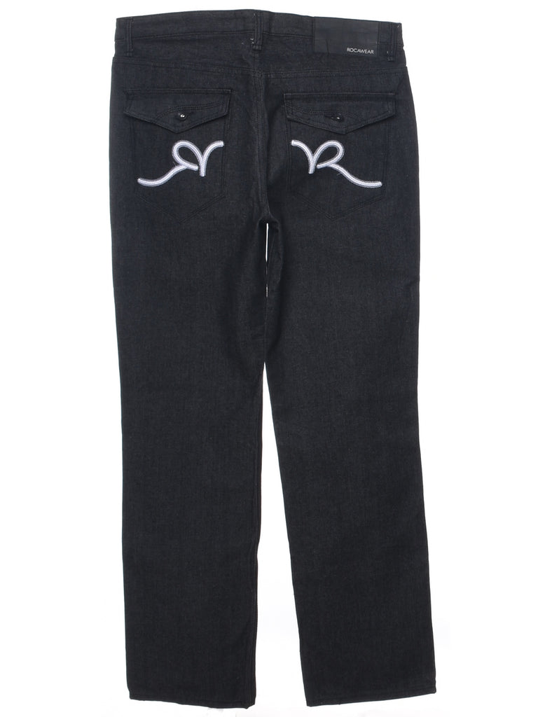 Black Straight Fit Jeans - W34 L34