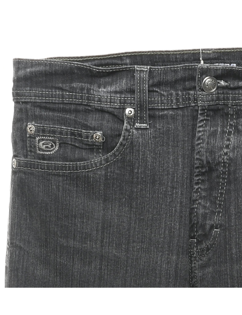 Black Straight Fit Jeans - W33 L32