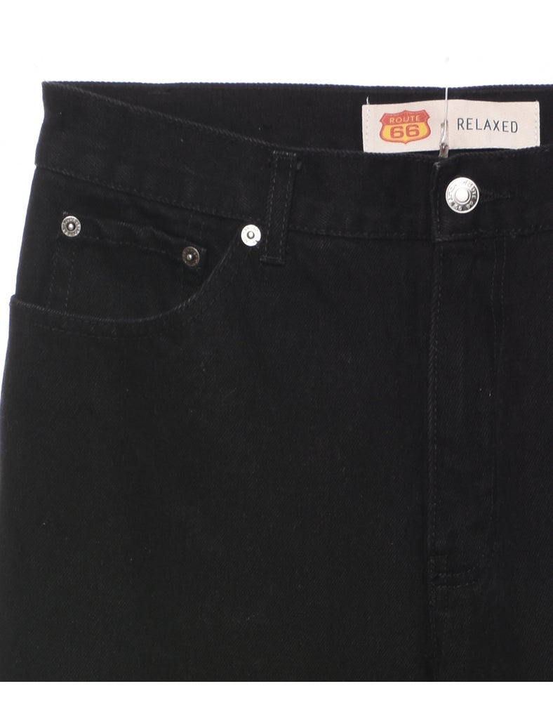 Black Straight Fit Jeans - W32 L32