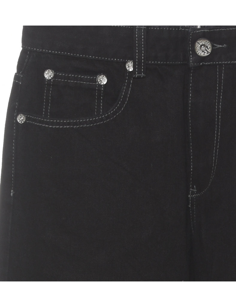 Black Straight Fit Jeans - W32 L32