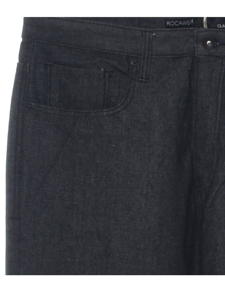 Black Straight Fit Jeans - W34 L34