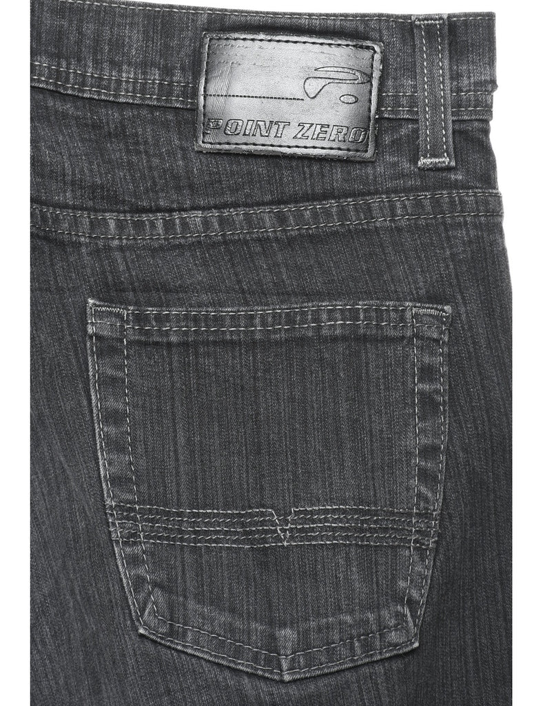 Black Straight Fit Jeans - W33 L32