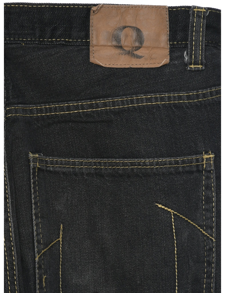 Black Straight Fit Jeans - W32 L32