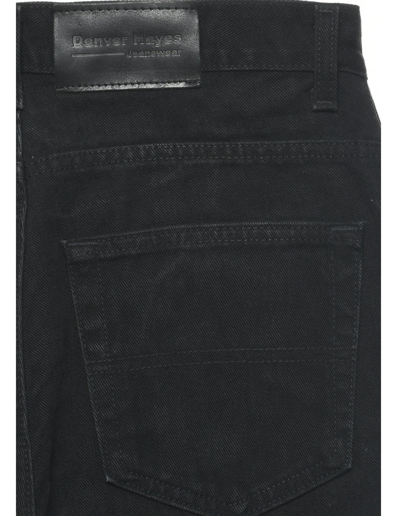 Black Straight Fit Jeans - W33 L30
