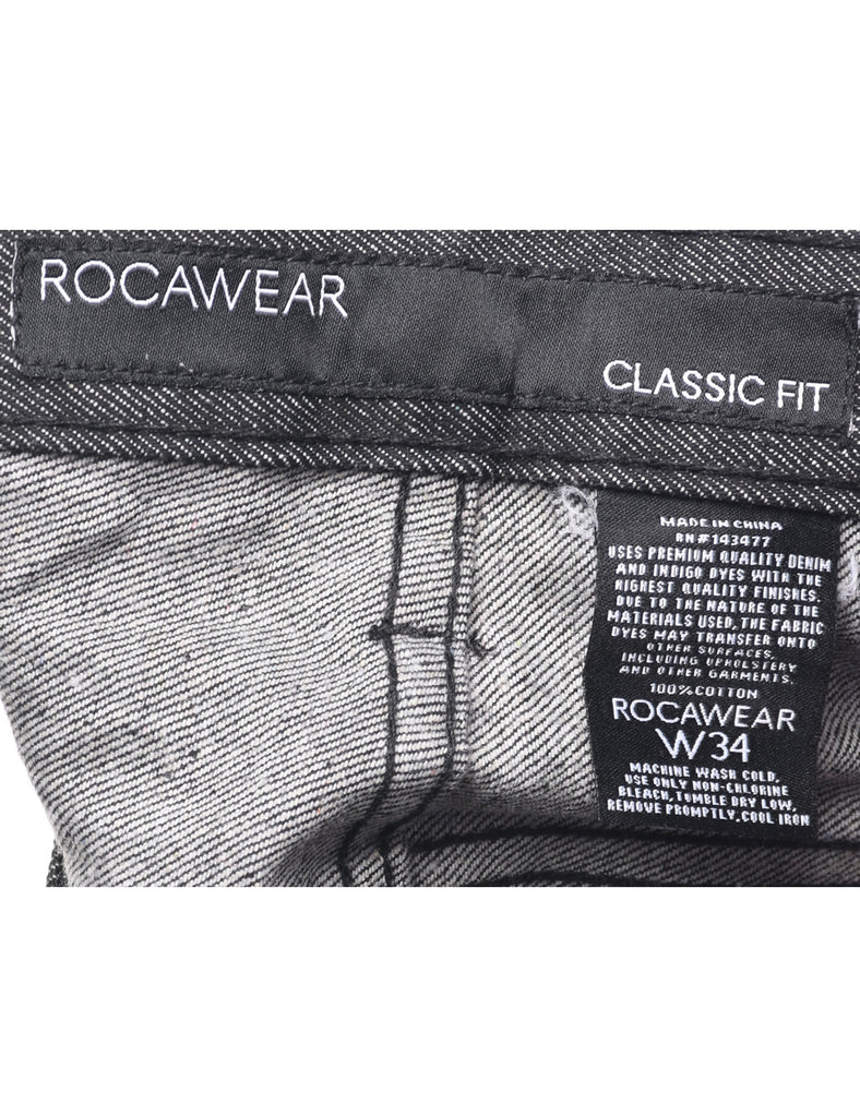 Black Straight Fit Jeans - W34 L34