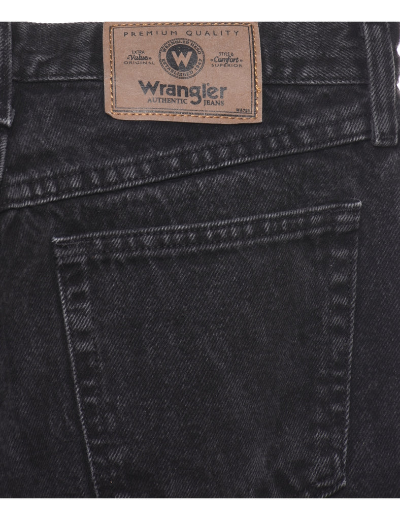 Black Straight-Fit Wrangler Jeans - W30 L30