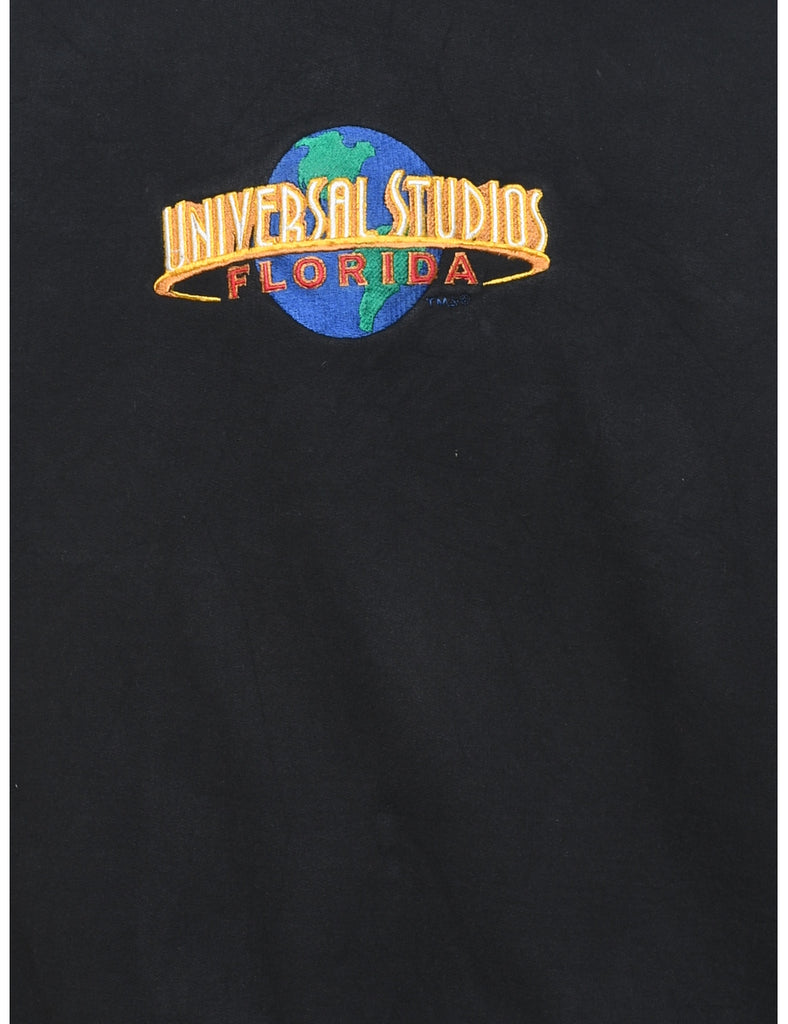 Black Universal Studios Embroidered Sweatshirt - L