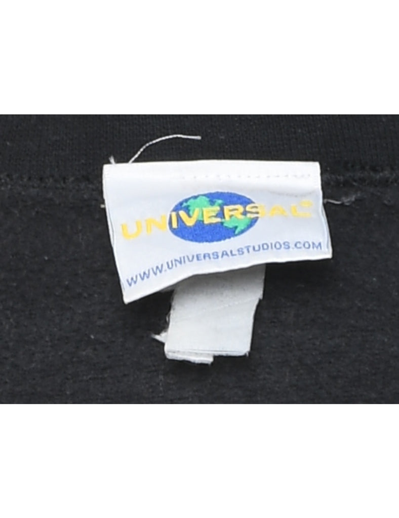 Black Universal Studios Embroidered Sweatshirt - L
