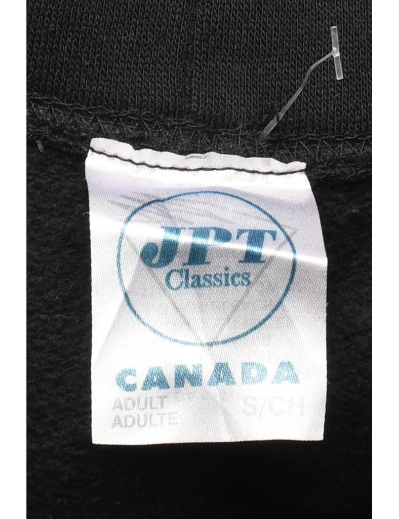 Black University Of Waterloo Concordia Cum Veritate Printed Hoodie - S