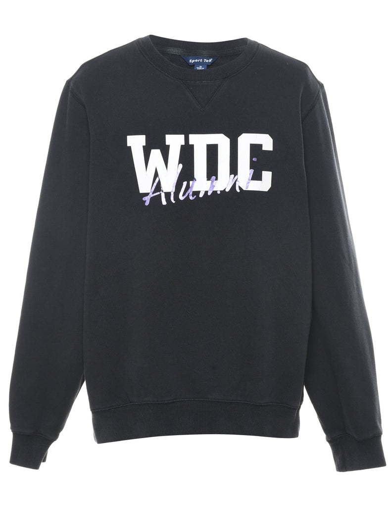 Black WDC Alumni Printed Sweatshirt - M