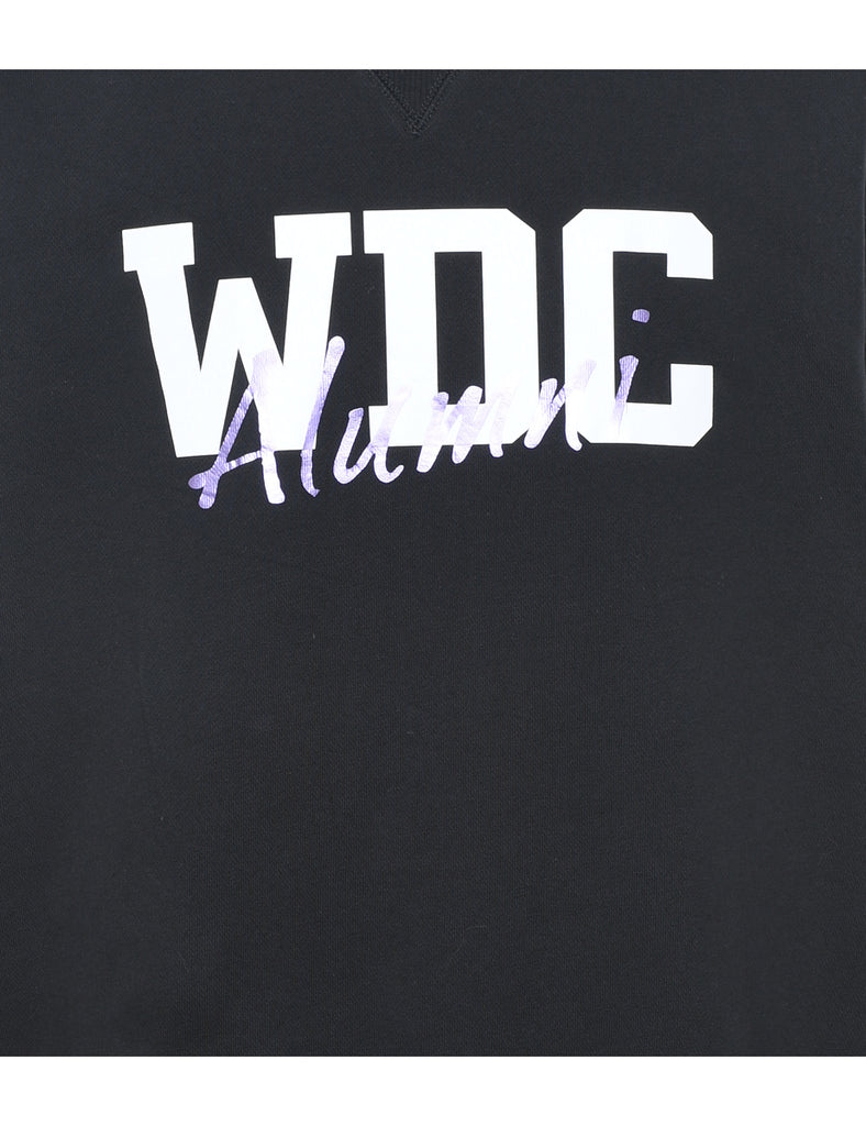 Black WDC Alumni Printed Sweatshirt - L