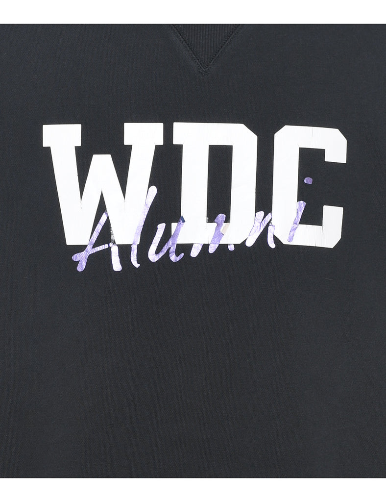 Black WDC Alumni Printed Sweatshirt - M