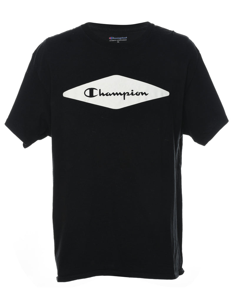 Black & White Champion Printed T-shirt - XL