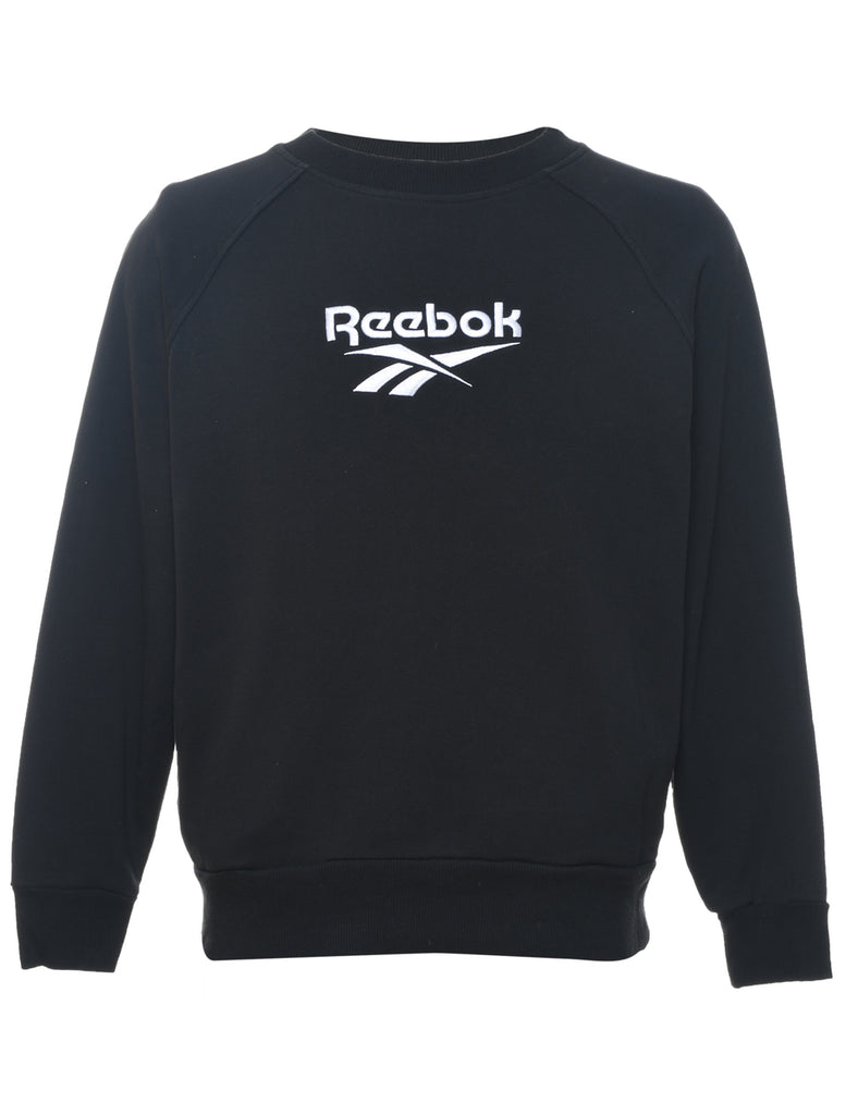 Black & White Embroidered Classic Sweatshirt - M