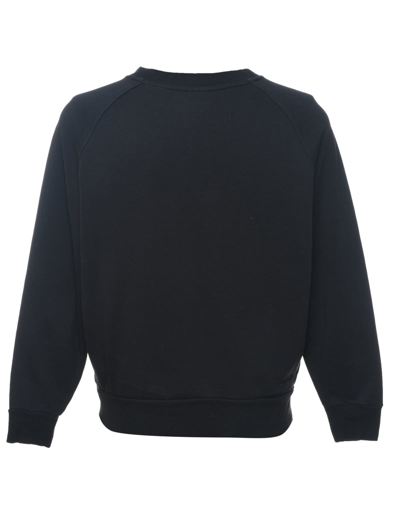 Black & White Embroidered Classic Sweatshirt - M