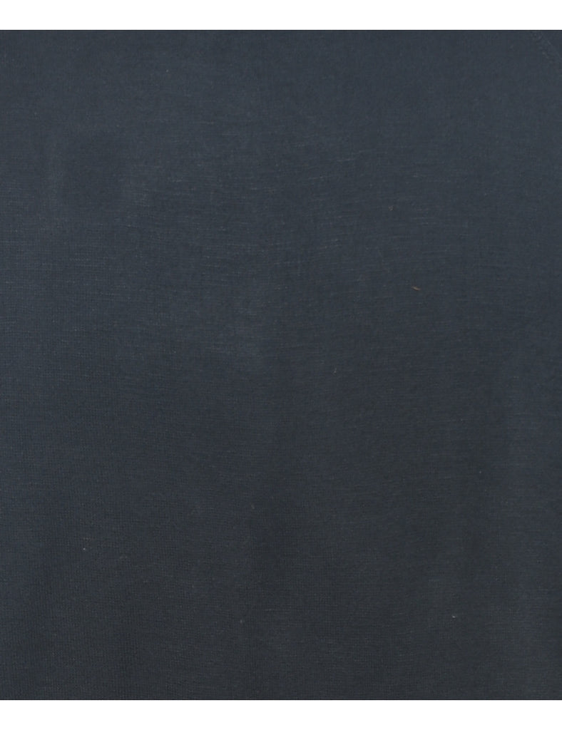 Black & White Stripe Detail Plain Sweatshirt - XL