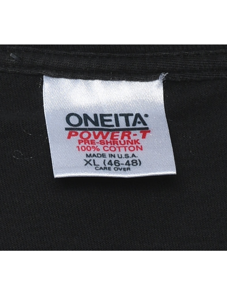 Black Wolf Design T-shirt - XL