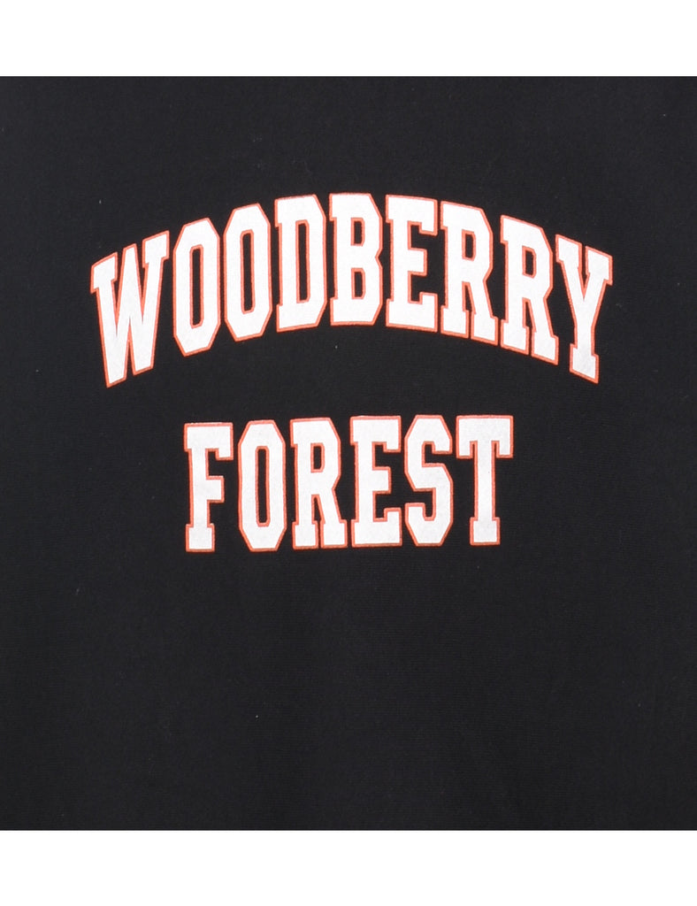 Black Woodberry Forest Black & Off-White Printed Sweatshirt - S