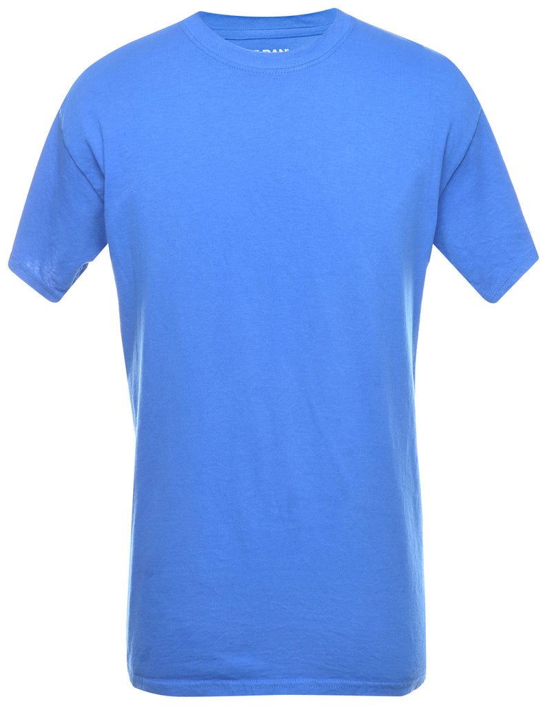 Blue Plain T-shirt - M