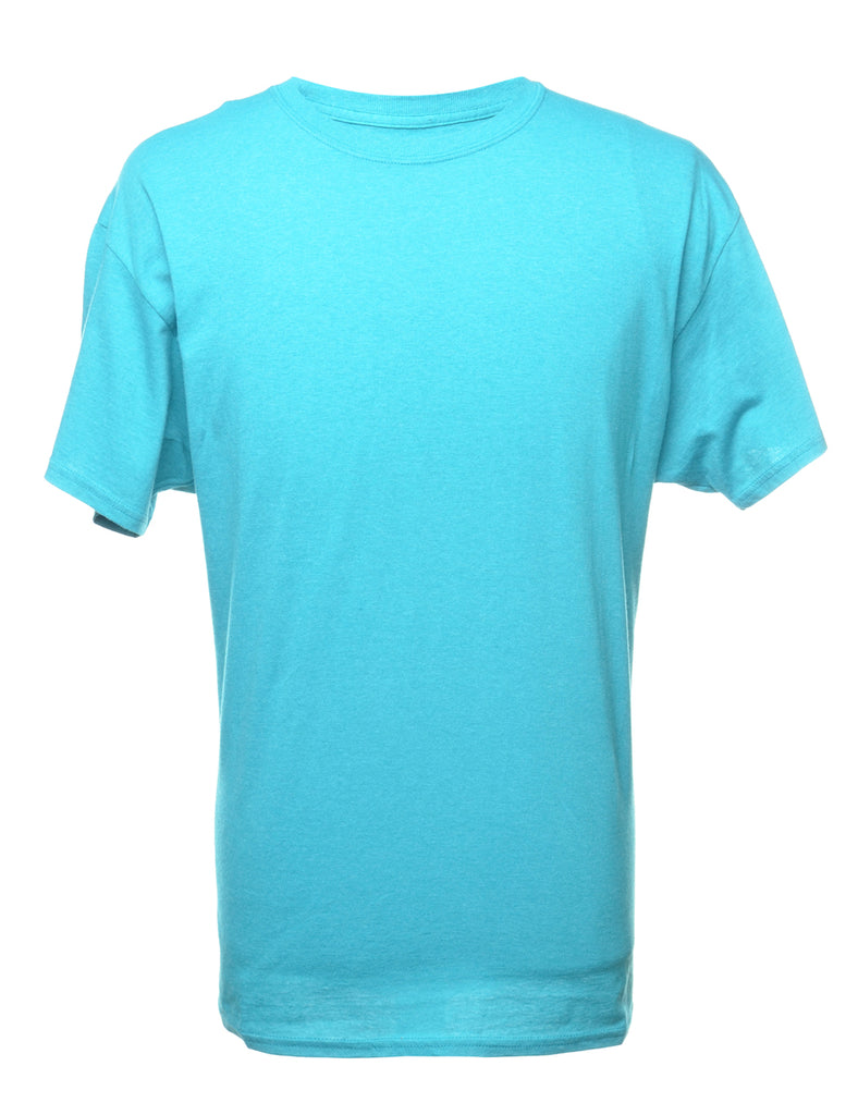 Blue Plain T-shirt - L