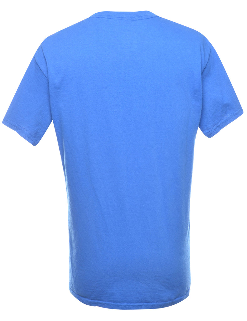 Blue Plain T-shirt - M