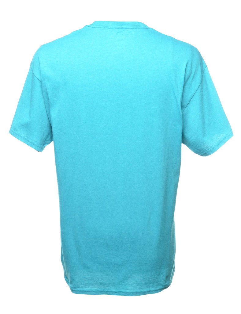 Blue Plain T-shirt - L