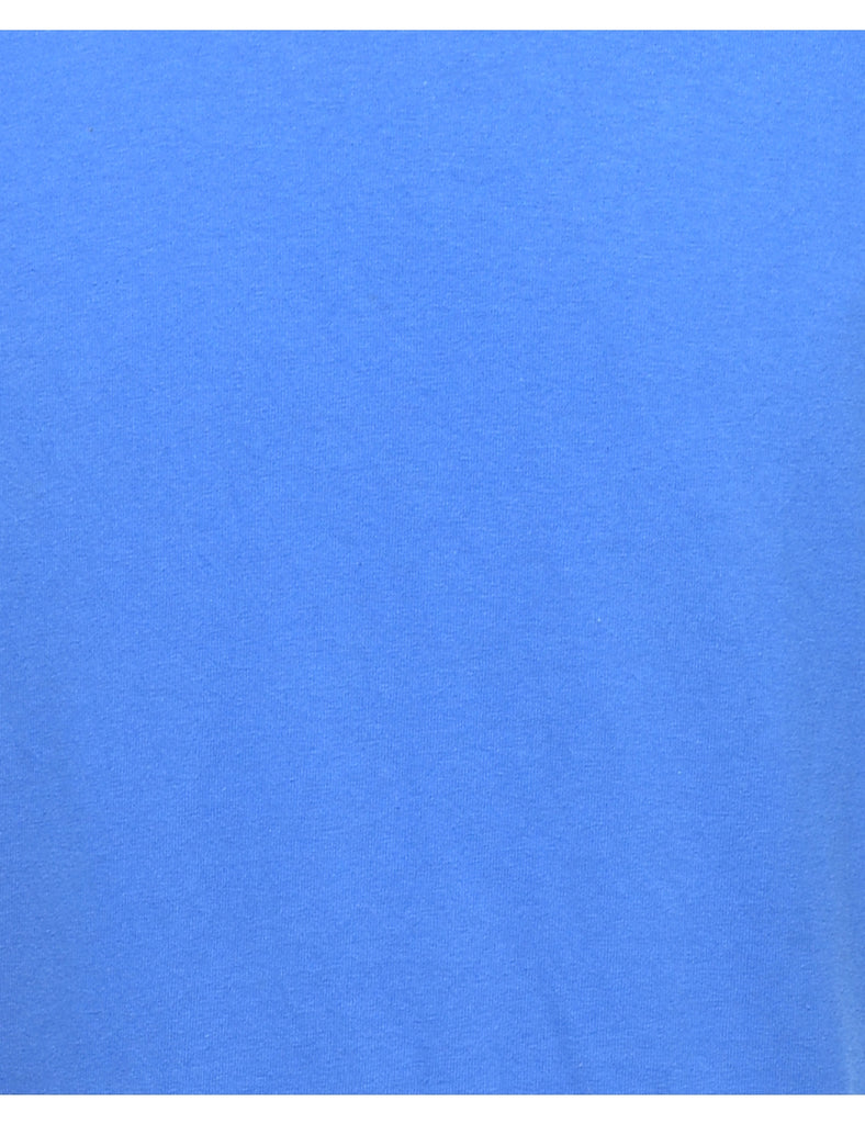 Blue Plain T-shirt - M