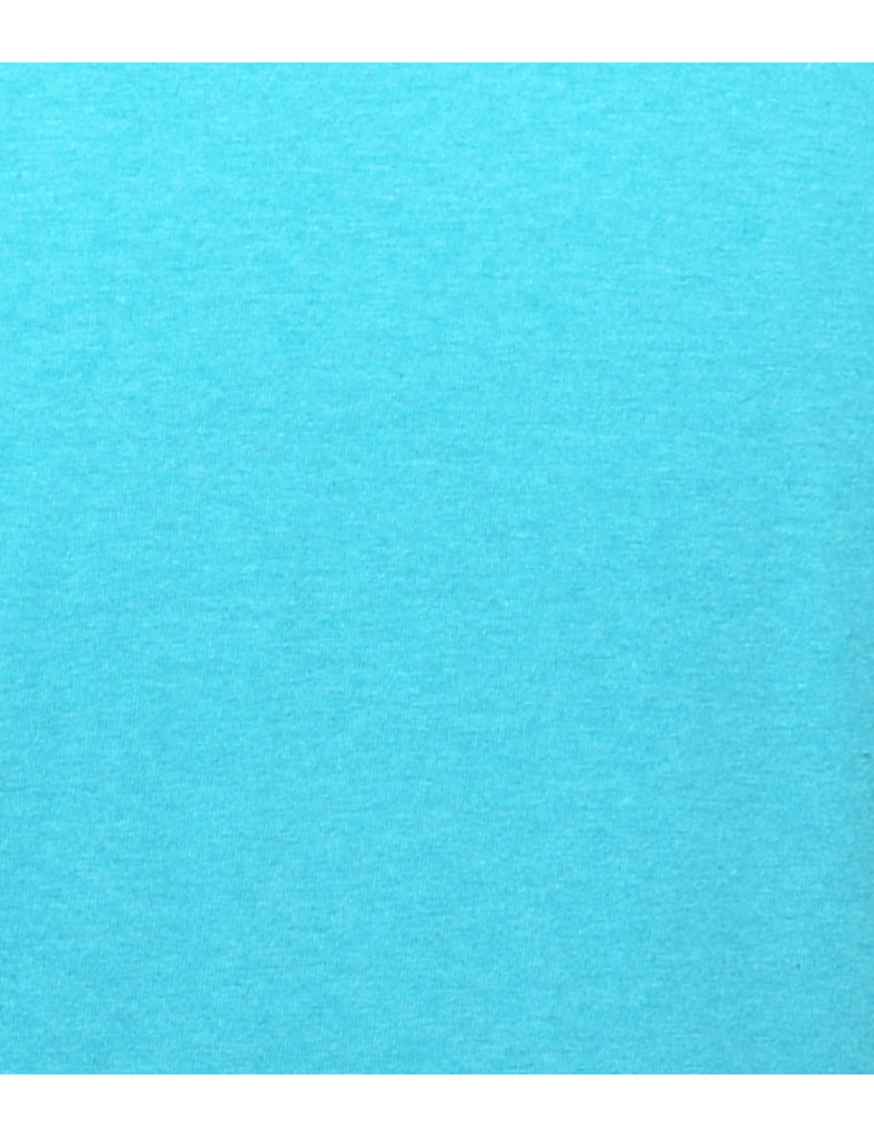 Blue Plain T-shirt - L