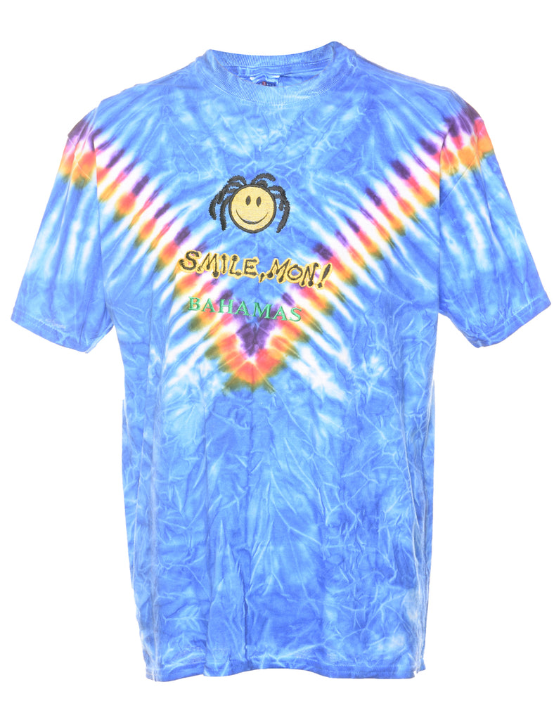 Blue Tie Dye T-shirt - L